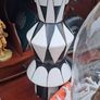Modern Black White Tall Vase Image 5