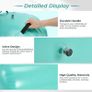 Inflatable Air Roller Gymnastics Barrel,100 x 60cm(23.6X39.4in) Gymnastics Tumbling Roller Barrel for Backhandspring, Yoga, Cheerleading Training, Home Gym Balance Equipment with Electric Pump, Green Image 6