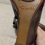 Clarks Brown Wedge Ankle Boots Image 3