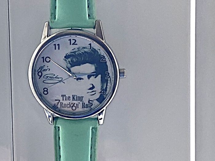 Elvis Wrist watch, Green Strap