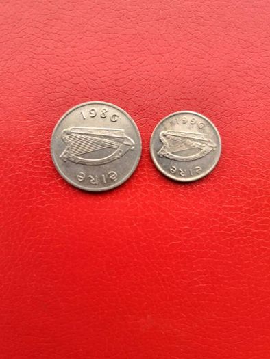 2 Irish 5p 1986 and 1996