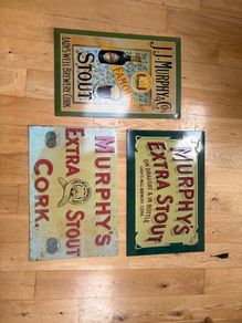 Tin pub signs