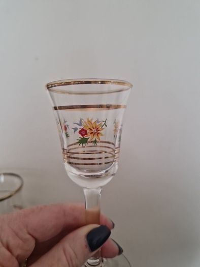 vintage sherry glasses