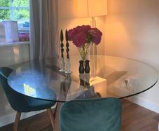 Round Glass Dining Table
