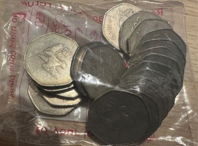 Irish 50p coins (20)