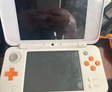 Nintendo New 2DS XL White & Orange + 17 Games & Carry Case