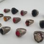 15 Boho Antique Rings Mixed Brass, Glass & Stone Designs Image 10