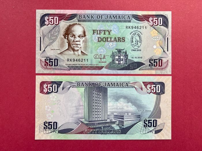 Jamaica  50 Dollars  1960 - 2010  Commemorative Issue  ( Uncirculated )
