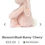 New JELLYCAT Small Blossom Blush Cherry Bunny Image 2