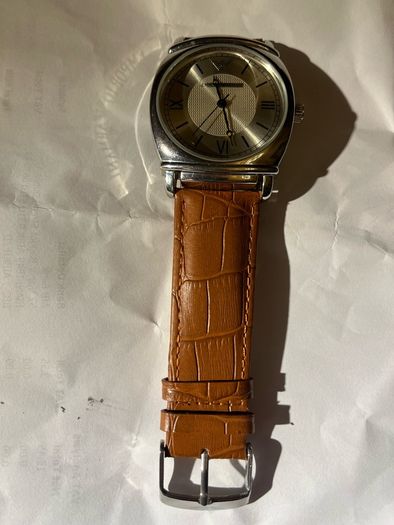 Mens Emporio Armani Classic Cushion-Case Quartz Watch new battery fitted like new