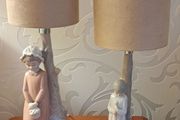 Lladro Zaphir Ceramic Lamps x 2