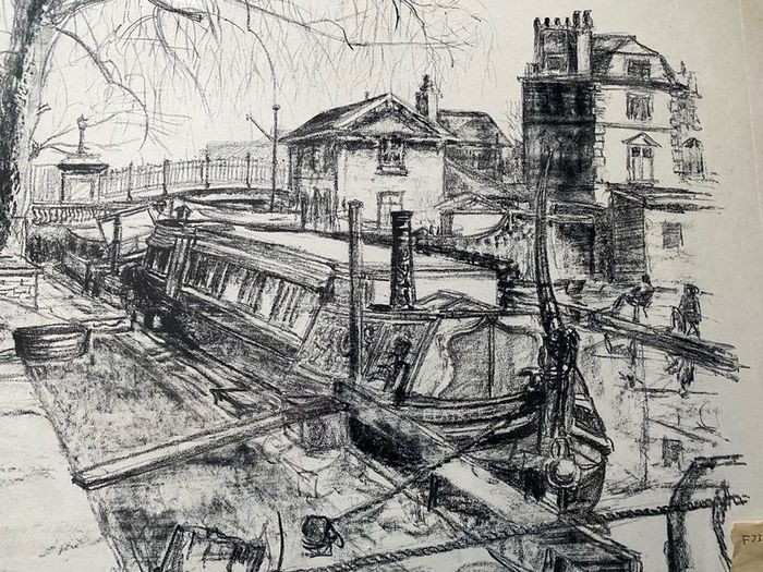 This limited edition lithograph by British artist Hargrave Jennings