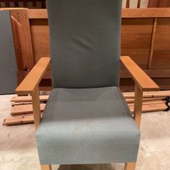 Beautiful Light Green Fabric Armchair - Can Deliver