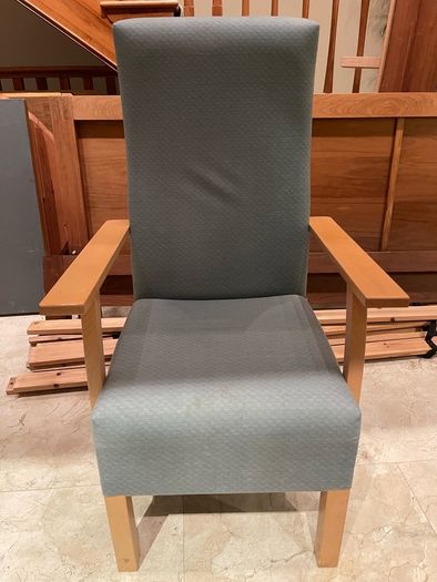 Beautiful Light Green Fabric Armchair - Can Deliver