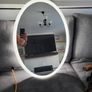 Led Mirror New Unboxed Oval 70x50 Image 3