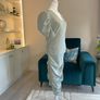 Ladies Light Sage Green Ruched AX Paris Dress Image 6