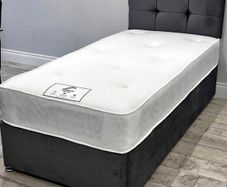 Single Divan Beds Instock. Multiple Headboard Designs. Tufted Memory Foam Mattresses. Drawers Option Available
