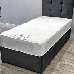 Single Divan Beds Instock. Multiple Headboard Designs. Tufted Memory Foam Mattresses. Drawers Option Available