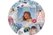 Taylor Swift personalised edible cake topper 7'