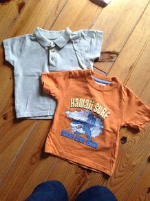 Two Teeshirts Age 12-18 Months