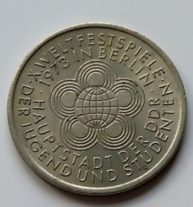 DDR East Germany 1973 10 Mark 10th World Festival of Youth and Students