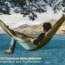 Camping Hammock with Mosquito Net - Ultralight Travel Hammock - 210T Parachute Nylon with 10FT Tree Straps for Camping Hiking Backpacking - Indoor Outdoor Garden (FREE POSTAGE) Image 4