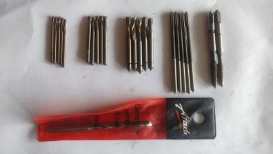 IN STOCK. Lot Soviet Keyway Mills 2-4 mm + Reamers 3 mm + M5 Taps + 4 mm Cobalt Drill