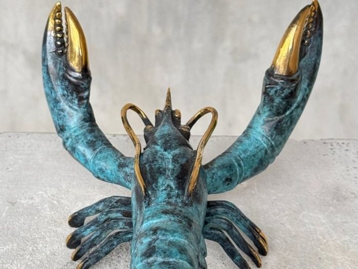 Hand Crafted Lobster (23cm) - Patinated Bronze