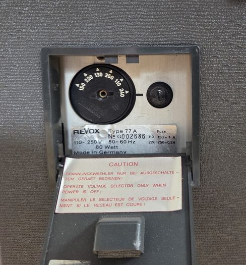 ReVox A77 Mk1 "Suitcase" Tape Recorder 2 track