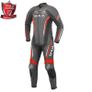 FREE SHIPPING - Shua Infinity 1PC Motorcycle Premium Leather Racing Suit (Black/Red) Image 3