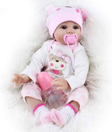 FREE 3 DAY SHIPPING 22 "Reborn Doll female Doll Realistic Soft Silicone vinyl Baby Doll toy birthday Gift