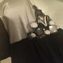 Enny black/silver embroidered top size XXL UK16/18 EU44/46 Postage included Image 4