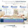 Double Mattresses 31cm, 12.2 Inch Innerspring Hybrid Mattress Double 4FT6 with Breathable Foam and Pocket Spring For Cool Comfort Sleep, Medium Firm Mattress(135x190x31cm) Image 8