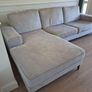 Grey Fabric Corner Sofa with Chaise (Harvey Norman) Image 4