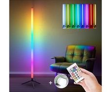 LARGE 1M Floor RGB LED Lamp Standing Mood Lamp & Remote Control Colour Changing Lamp