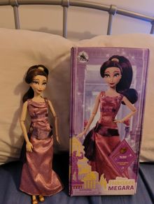 Disney Store Megara Hercules doll with box.