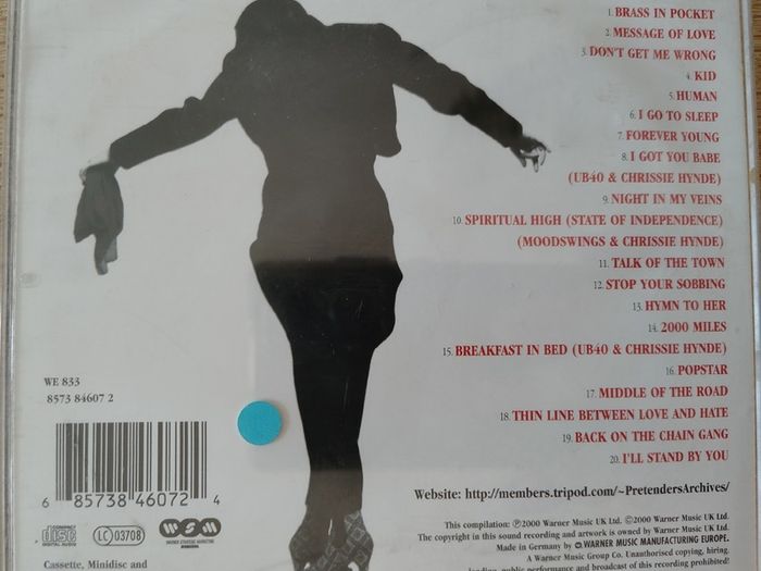 The Pretenders - Greatest Hits CD (2000) Pop Rock EX+