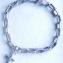 Vintage Armani Sterling Silver 925 hallmarked bracelet with cross charm by designer Emporio Armani length 8,5" - 26g Image 5