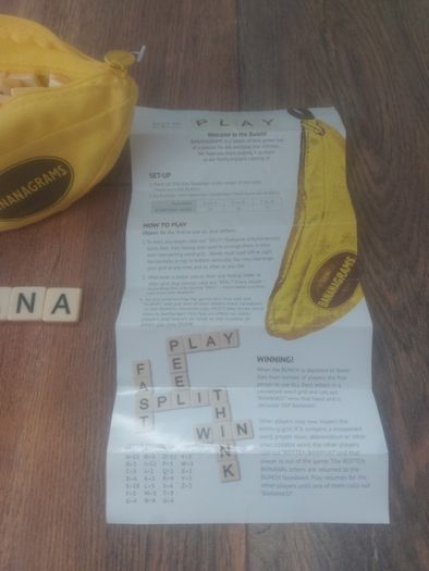 Bananagrams board game