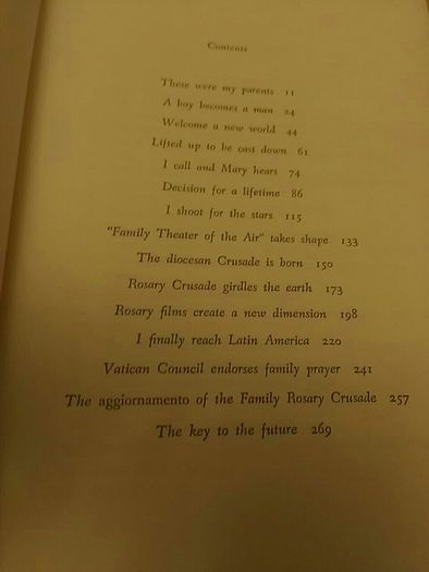 First edition of 'All for Her' the autobiography of Father Patrick Peyton CSC