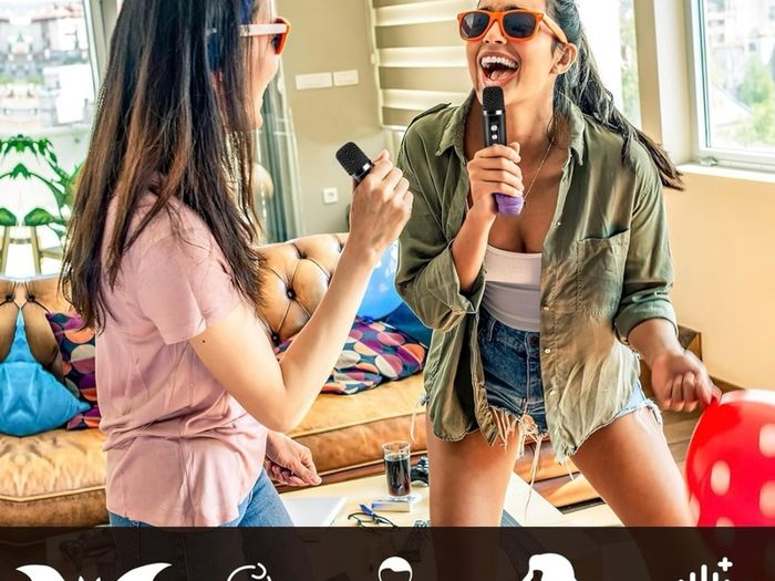 Portable Karaoke with 2 Microphone