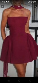 burgundy stunnjng shein dress