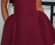 burgundy stunnjng shein dress