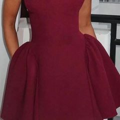burgundy stunnjng shein dress