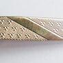 Gold plated tie clip with textured detail Image 9