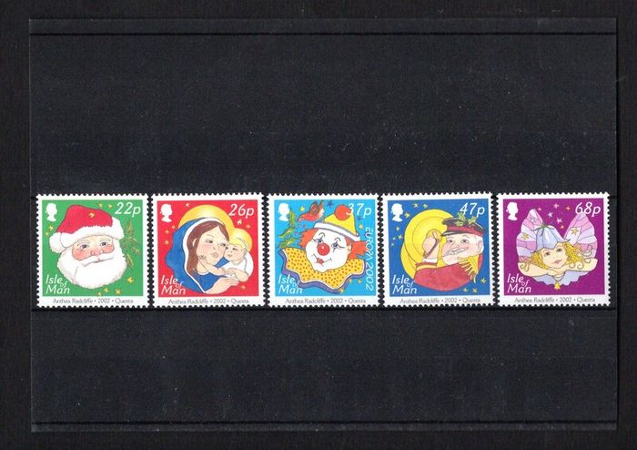 2002 Isle of Man Christmas Entertainment Commemorative Stamps Mint Never Hinged (MNH)