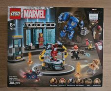lego marvel 76315 iron man's laboratory, hall of armour