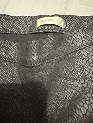 Black Snakeskin Jeggings