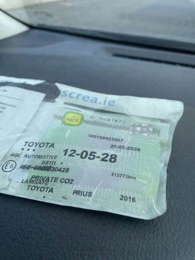 Toyota Prius Hybrid 2016 with 2 years NCT 7500
