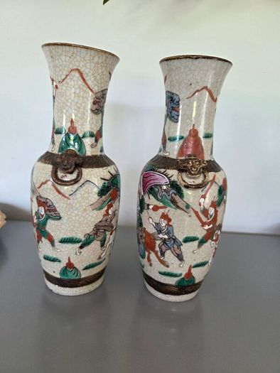 Chinese Cracle Glaze Vases
